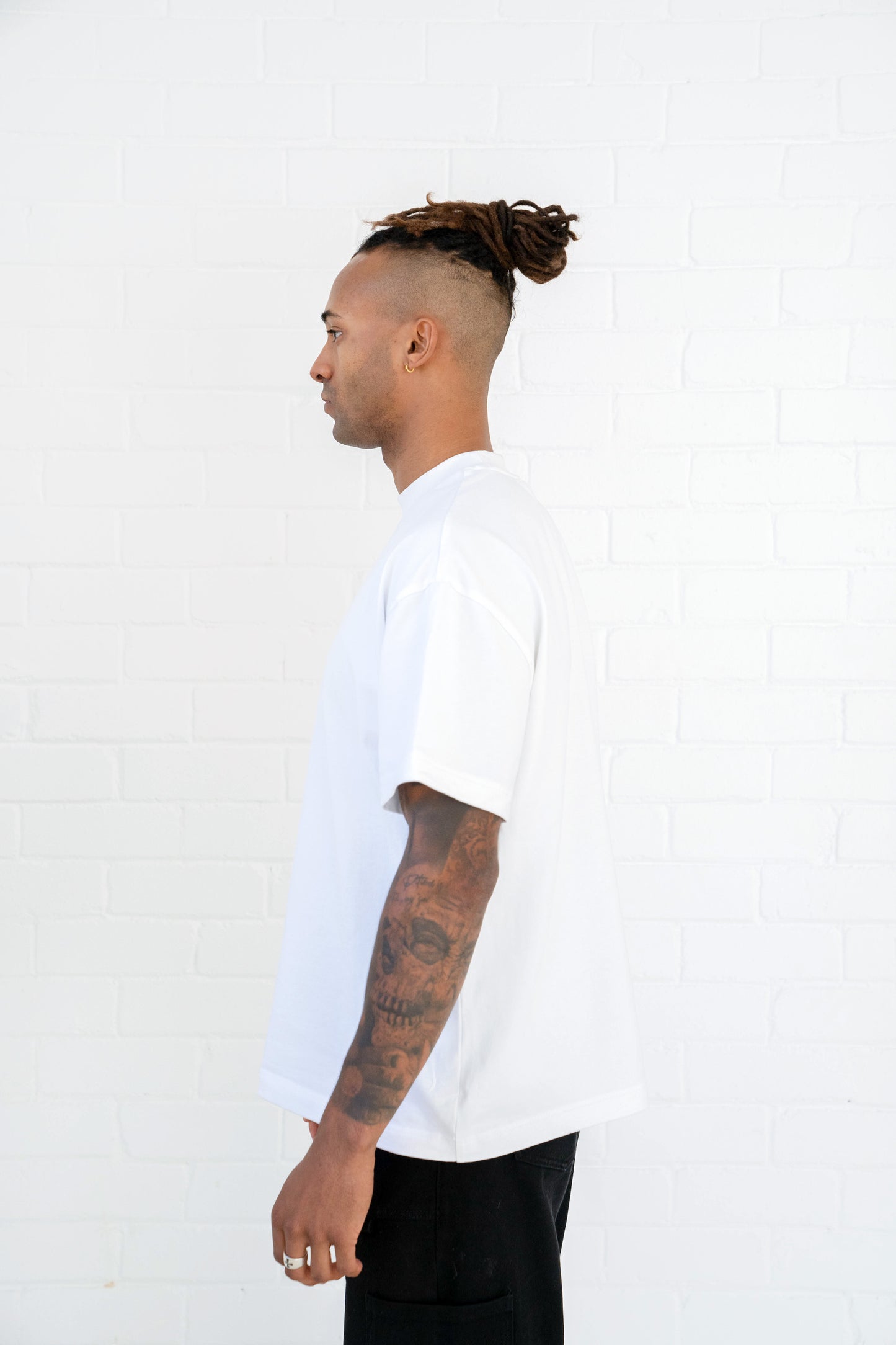 Signature Blank T-Shirt: Ivory White