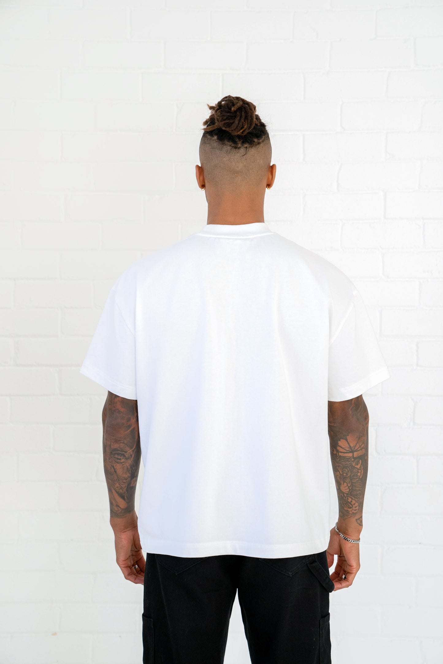 Signature Blank T-Shirt: Ivory White