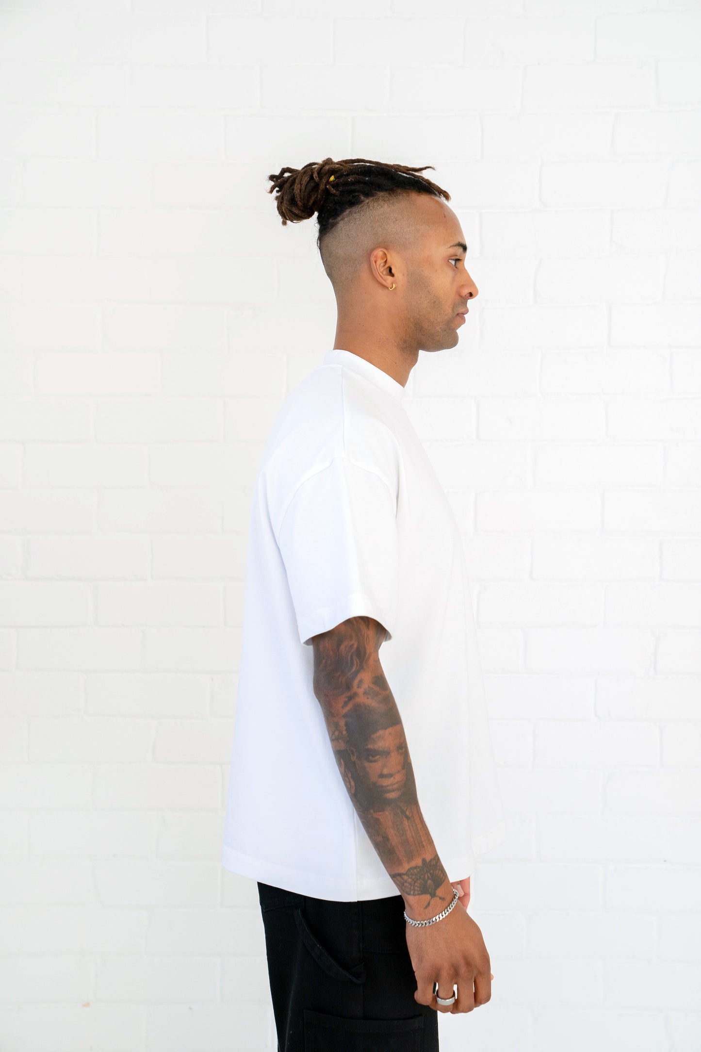 Signature Blank T-Shirt: Ivory White