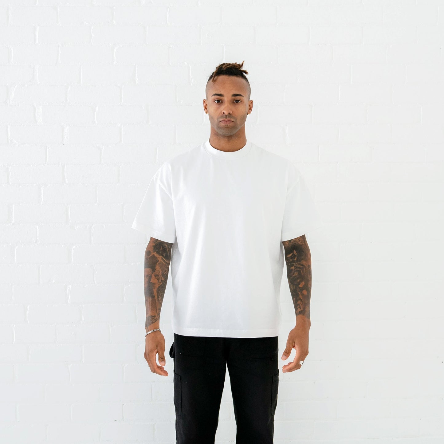 Signature Blank T-Shirt: Ivory White