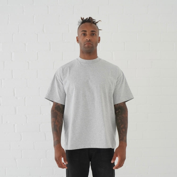 Signature Blank T-Shirt: Marle Grey