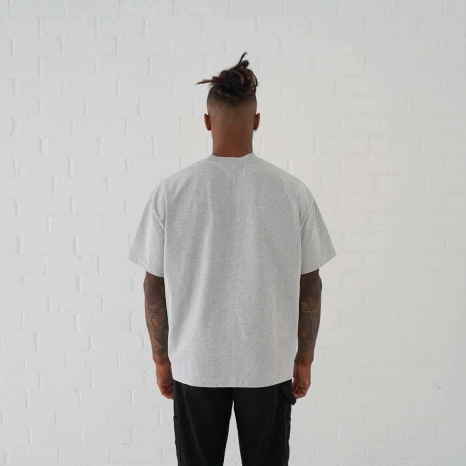 Signature Blank T-Shirt: Marle Grey