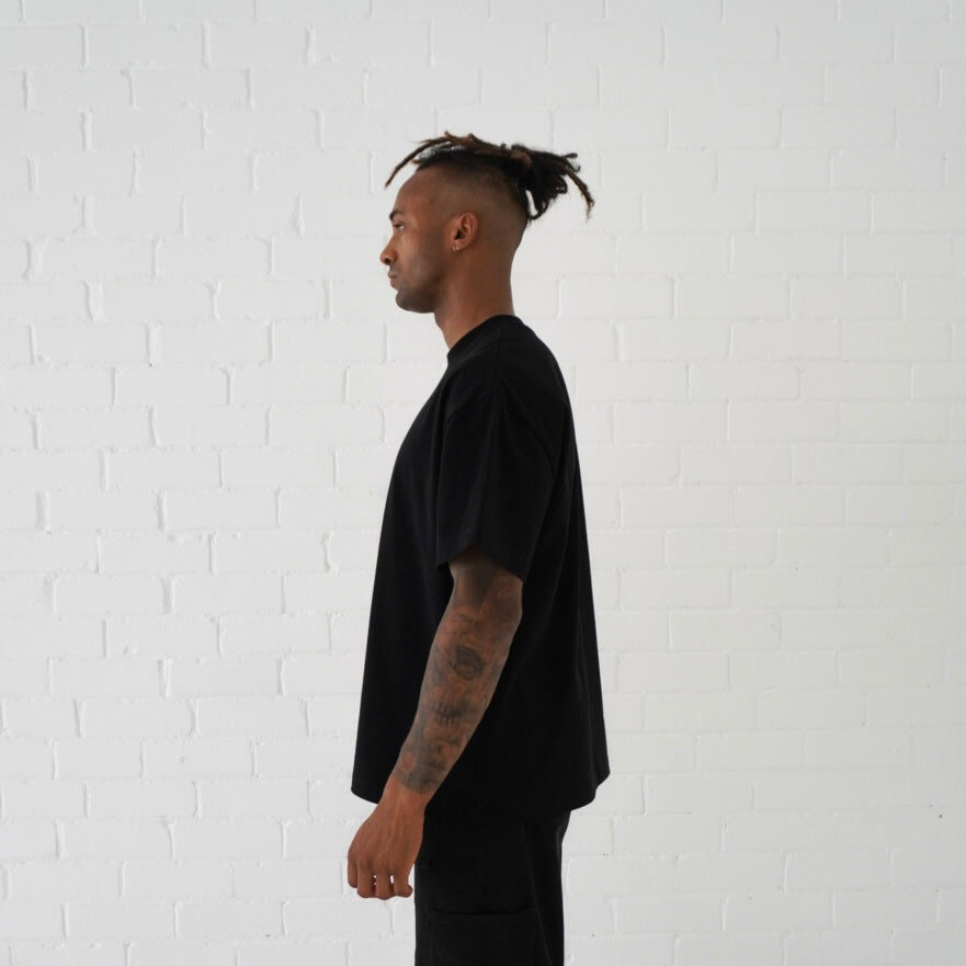 Signature Blank T-Shirt: Black