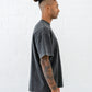 Signature Blank T-Shirt: Washed Black