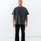 Signature Blank T-Shirt: Washed Black